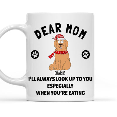 Dear Mom We Look Up - Personalized Custom Coffee Mug