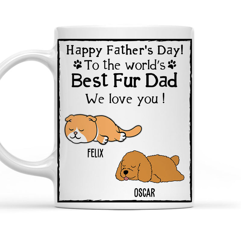 Best Fur Dad - Personalized Custom Coffee Mug