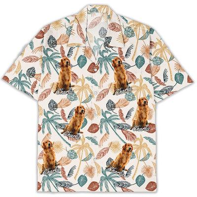 Tropical Dog Photo - Personalized Custom Hawaiian Shirt