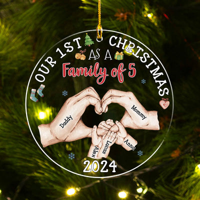 Our First Christmas - Personalized Custom Acrylic Ornament