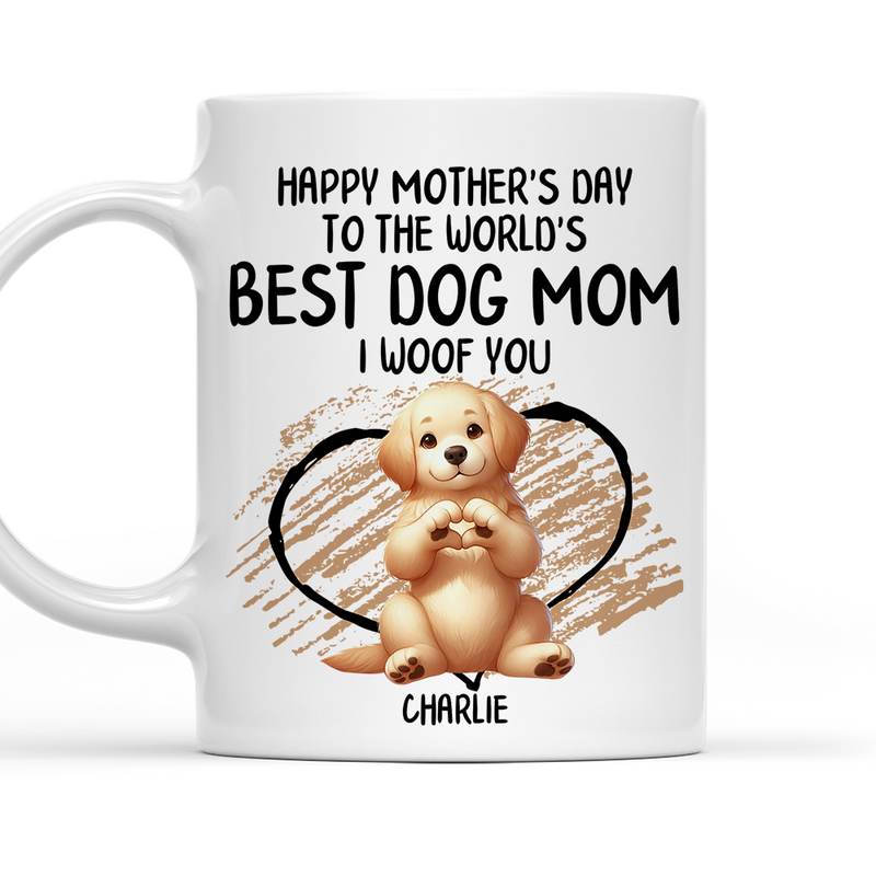 Heart Sign Mom - Personalized Custom Coffee Mug