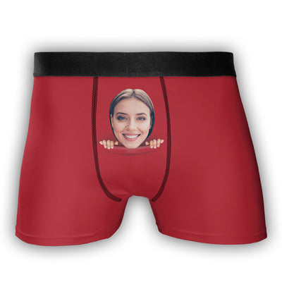 Funny Face - Personalized Photo Men's Boxer Briefs