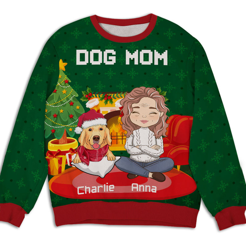 Christmas At Home - Personalized Custom All-Over-Print Sweatshirt