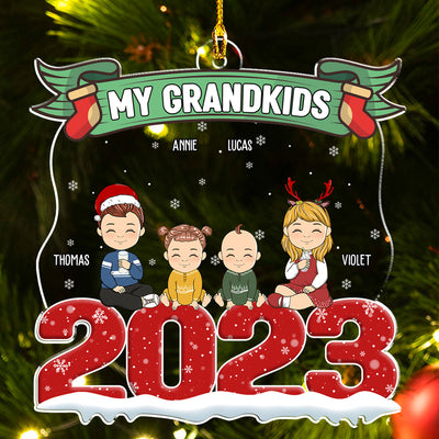 2023 Grandkids - Personalized Custom Acrylic Ornament