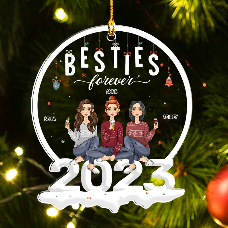 Besties 2023 - Personalized Custom Acrylic Ornament