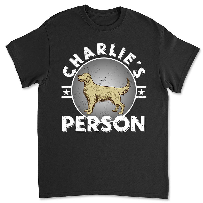 Dog Person Circle - Personalized Custom Premium T-shirt