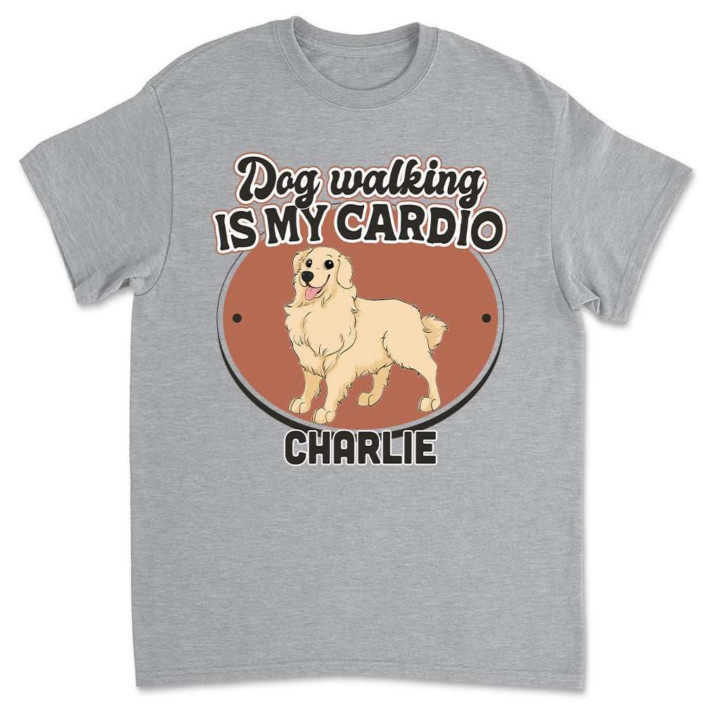 Walk With Dog - Personalized Custom Unisex T-shirt 