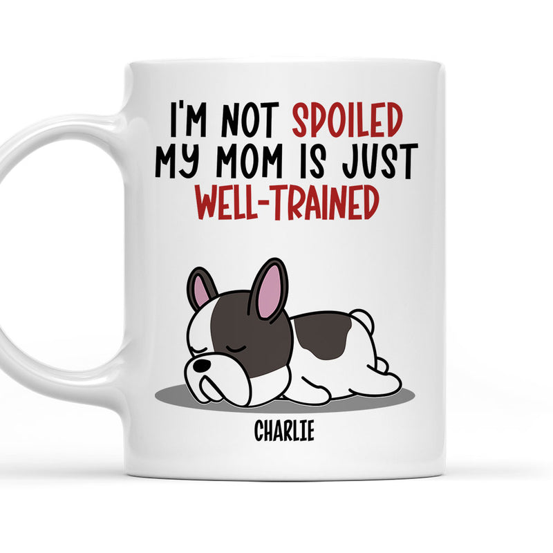 Spoiled Dog And Well Trained Dad 2 - Personalized Custom Coffee Mug