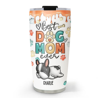 Best Mom In My Heart - Personalized Custom 3D Inflated Effect Tumbler