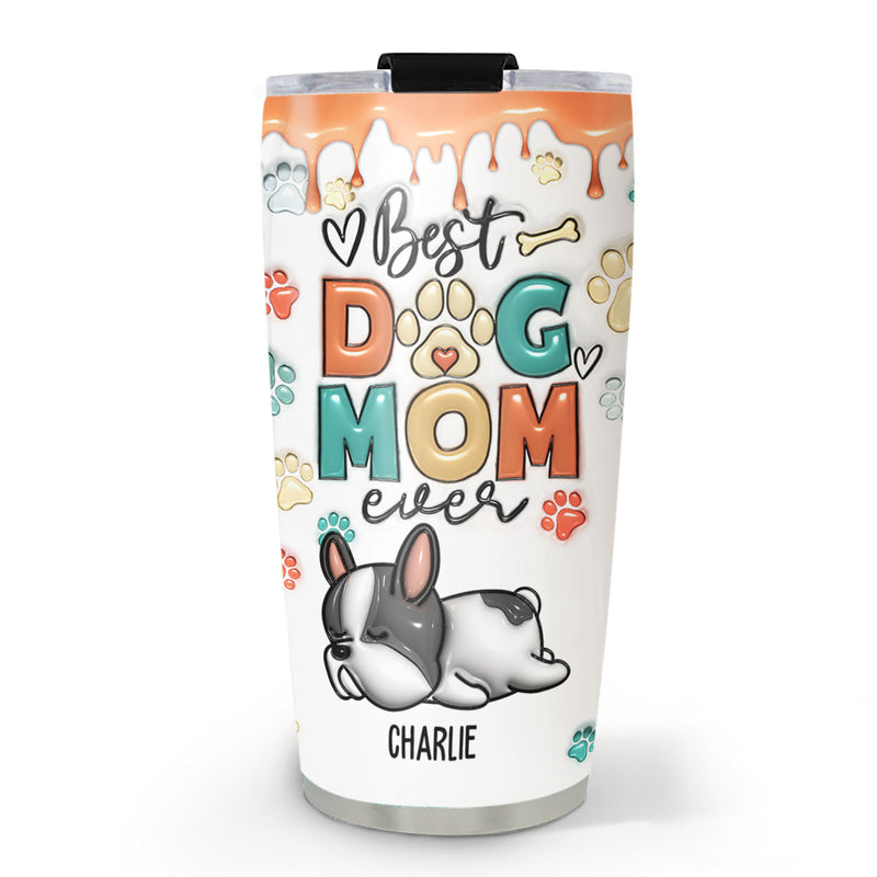 Best Mom In My Heart - Personalized Custom 3D Inflated Effect Tumbler