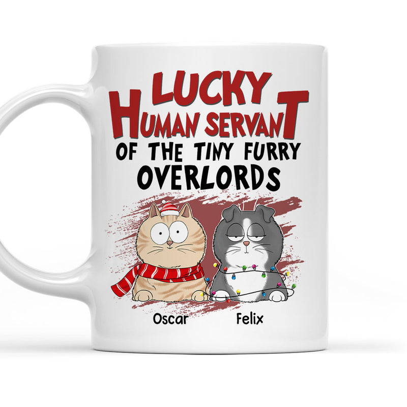 Lucky Human Servant - Personalized Custom Coffee Mug