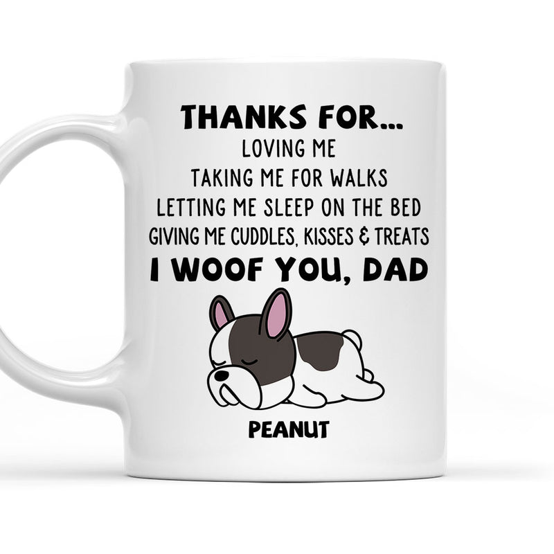 Thanks For Loving Me - Personalized Custom Coffee Mug