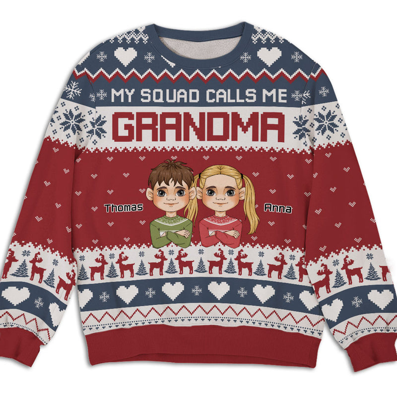 Squad Call Me Nana - Personalized Custom All-Over-Print Sweatshirt