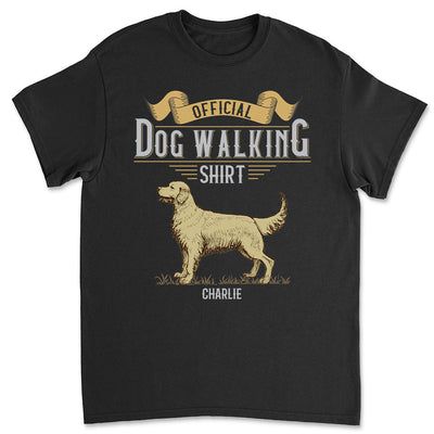 Vintage Dog Walking - Personalized Custom Premium T-shirt