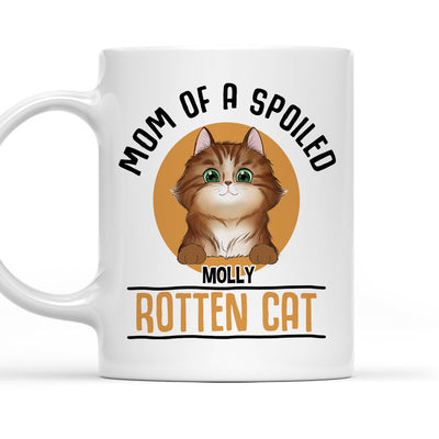 Spoiled Rotten Cat - Personalized Custom Coffee Mug