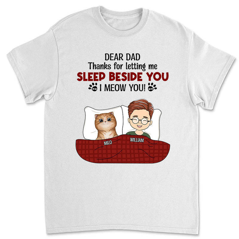 Sleeping Beside You - Personalized Custom Unisex T-shirt