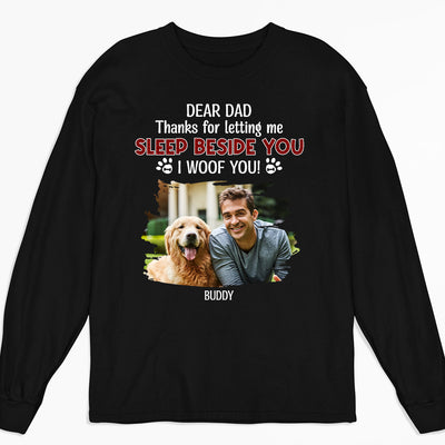 Letting Us Sleep Beside You Photo - Personalized Custom Long Sleeve T-shirt