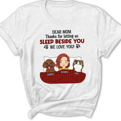 Letting Us Sleep Beside You - Personalized Custom Women's T-shirt