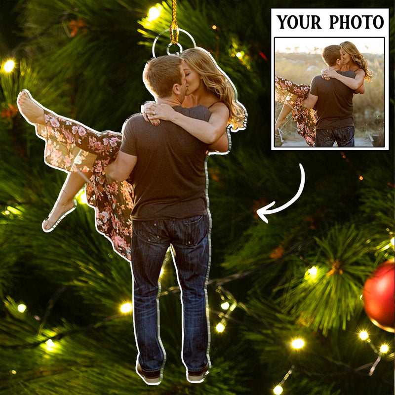 Custom Photo Couple - Personalized Custom Acrylic Ornament