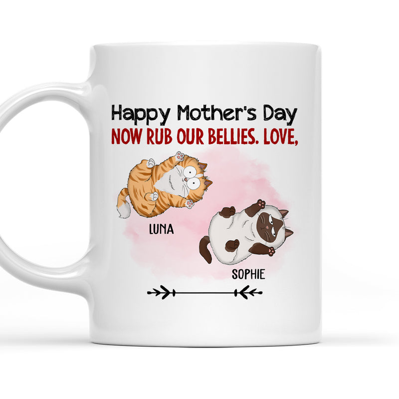 Now Rub My Belly - Personalized Custom Coffee Mug