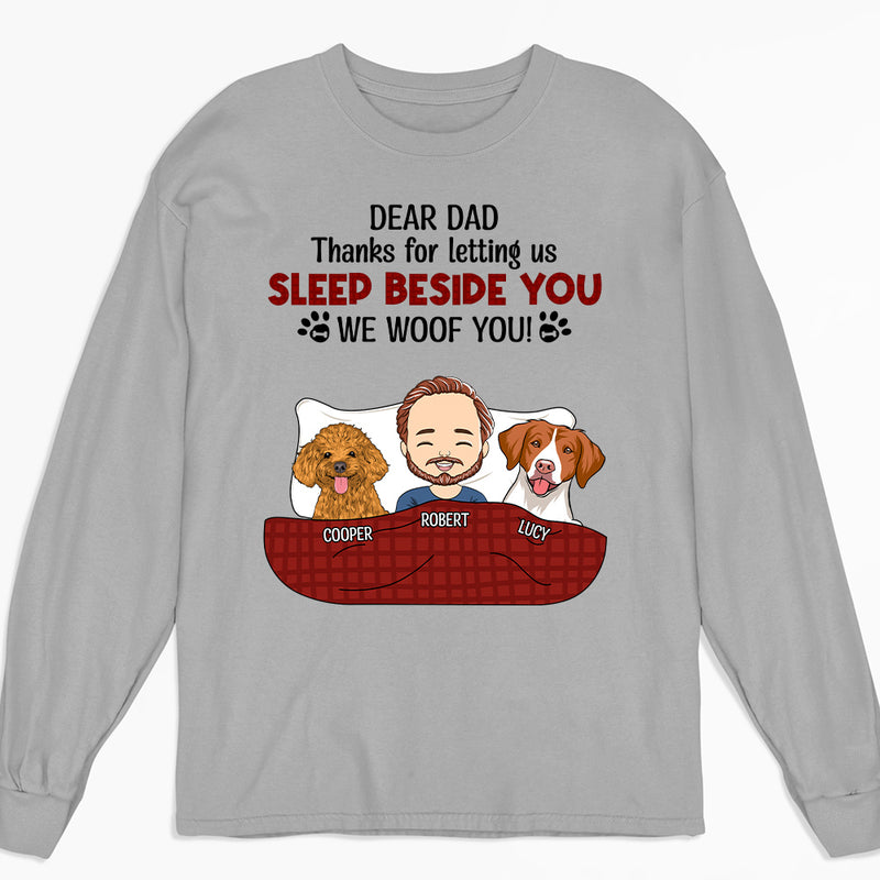 Letting Me Sleep Beside You - Personalized Custom Long Sleeve T-shirt