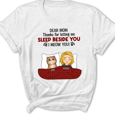 Sleeping Beside You - Personalized Custom Women's T-shirt