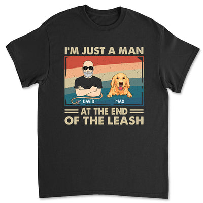 Dog Dad The Leash - Personalized Custom Unisex T-shirt