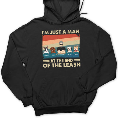 Dog Dad The Leash - Personalized Custom Hoodie