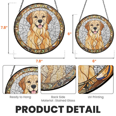 Circle Pet Face - Personalized Custom Window Hanging Suncatcher