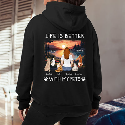 Better With Pets - Personalized Custom Hoodie