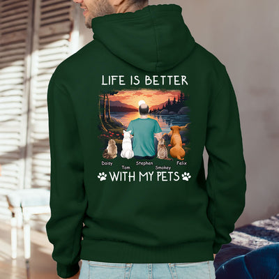 Better With Pets - Personalized Custom Hoodie