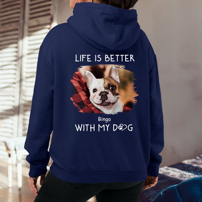 Better With Dogs Photo - Personalized Custom Hoodie