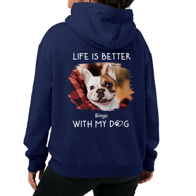 Better With Dogs Photo - Personalized Custom Hoodie