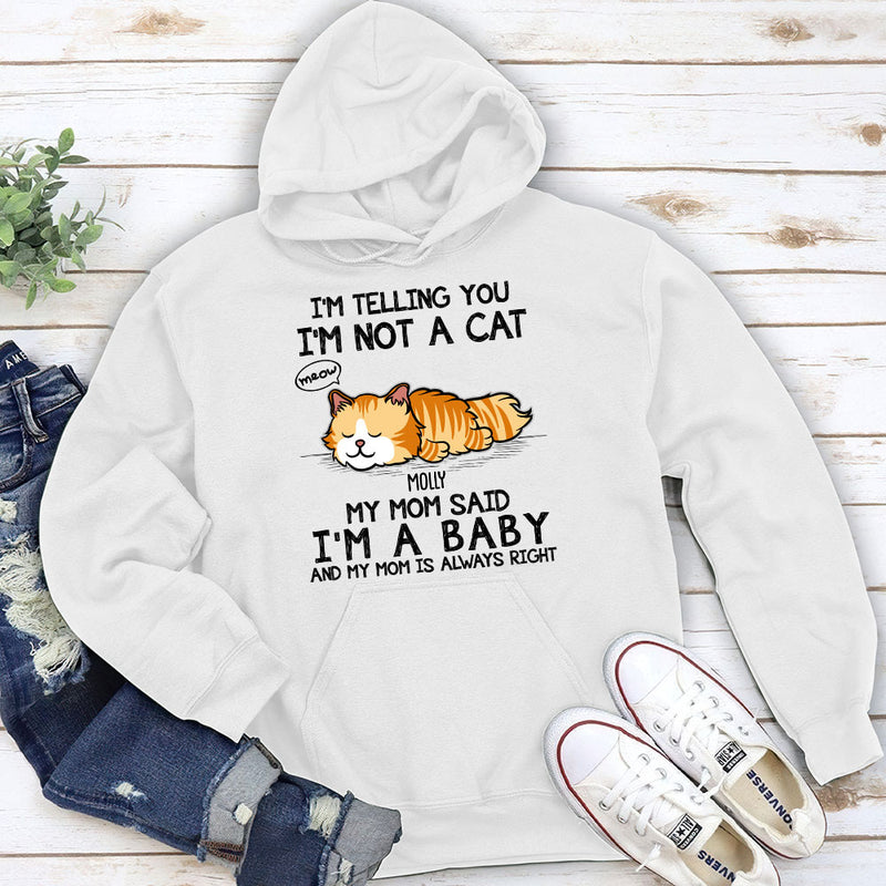 I Am Not A Cat - Personalized Custom Hoodie