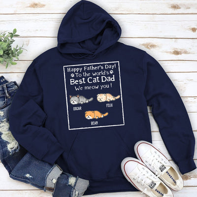 Best Cat Dad - Personalized Custom Hoodie