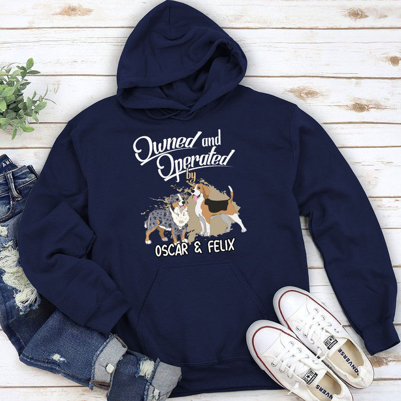 Operated By My Furbaby - Personalized Custom Hoodie