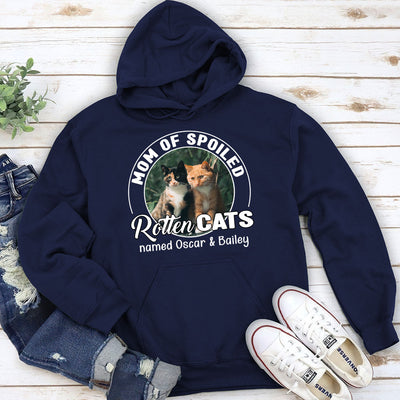 Spoiled Rotten Cats Photo - Personalized Custom Hoodie