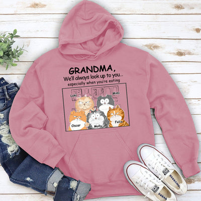 Cats Look Up To You - Personalized Custom Hoodie