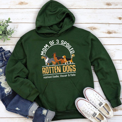 Mom Of A Spoiled Rotten Dog - Personalized Custom Hoodie