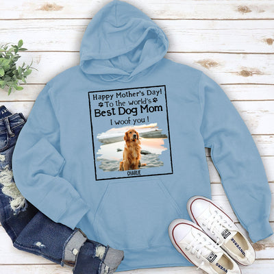 Woof Best Dog Mom - Personalized Custom Hoodie