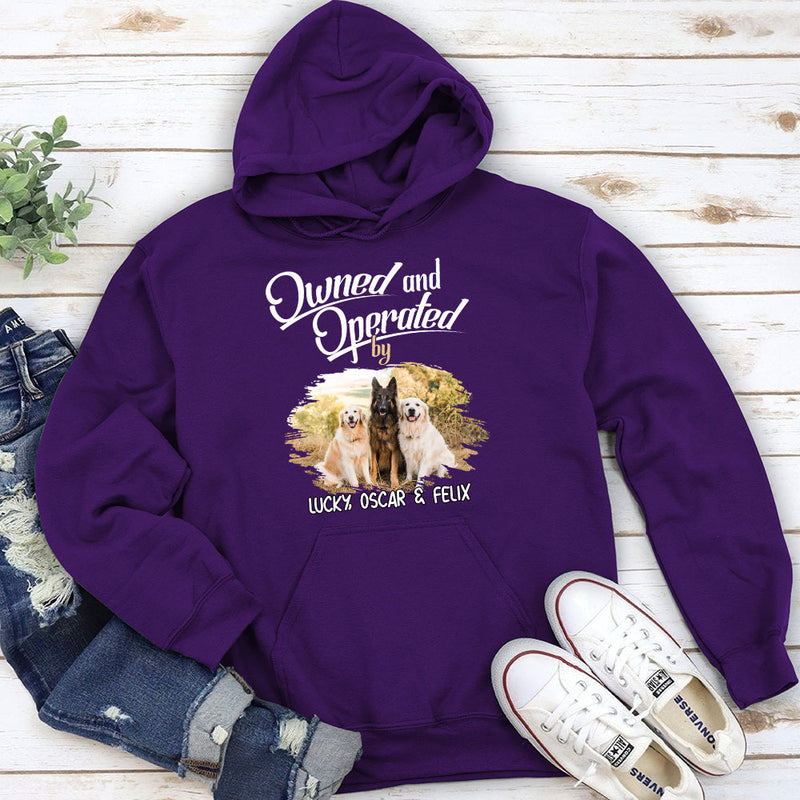 Operated By My Furbaby - Personalized Custom Hoodie