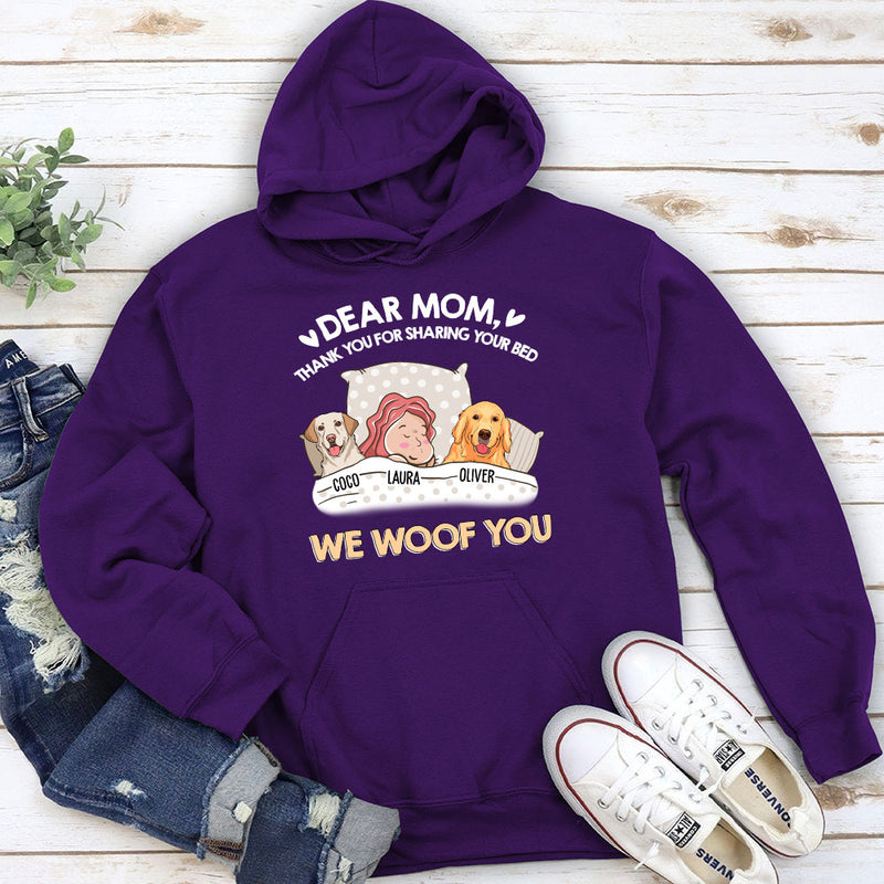 Thank You For Sharing Your Bed - Personalized Custom Hoodie
