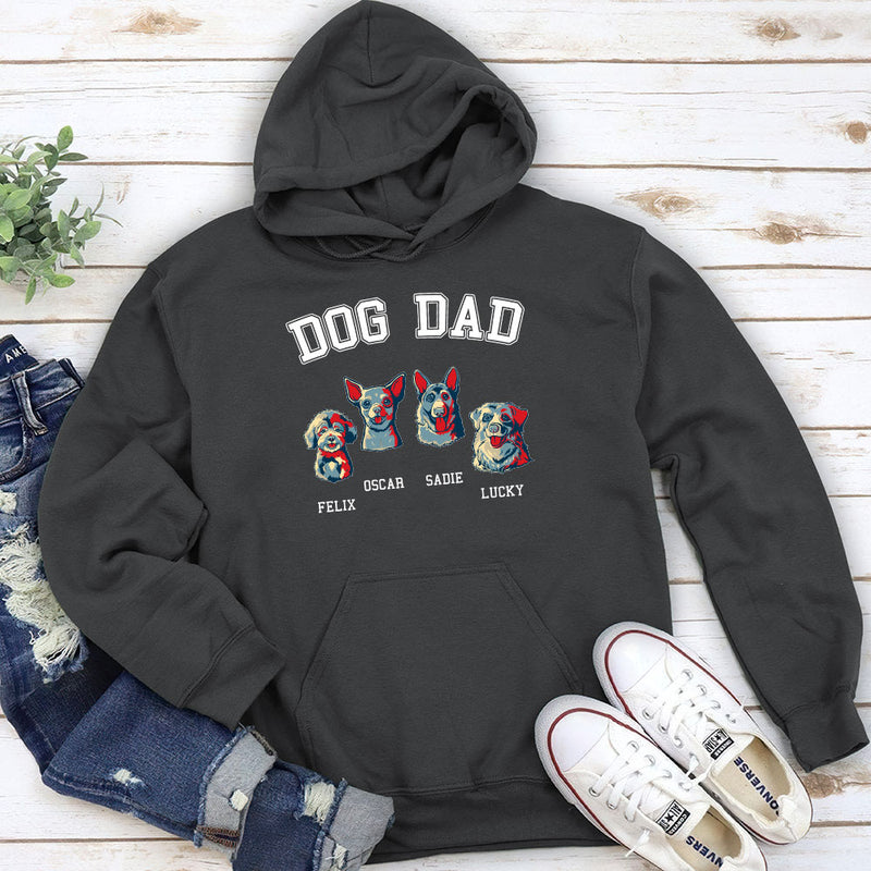 Basic Dog Dad - Personalized Custom Hoodie