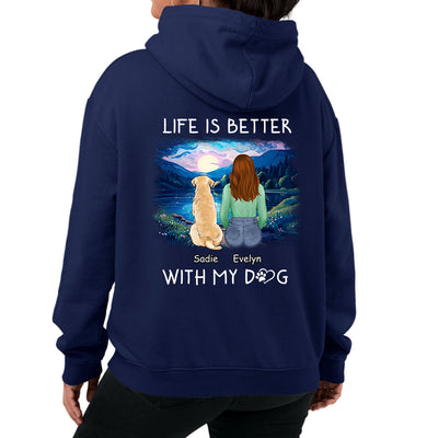 Better With Dogs - Personalized Custom Hoodie