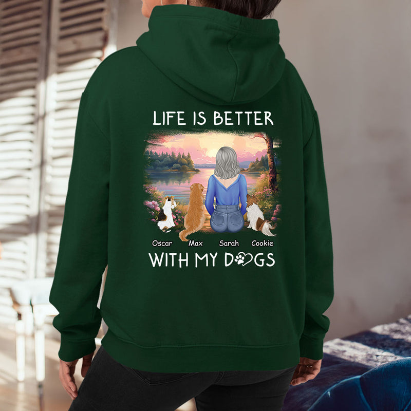 Better With Dogs - Personalized Custom Hoodie