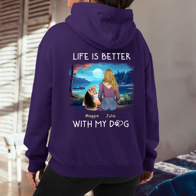 Better With Dogs - Personalized Custom Hoodie