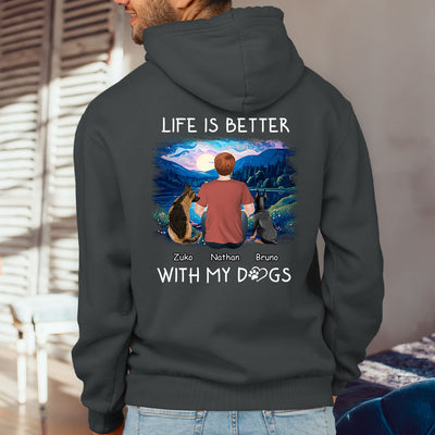 Better With Dogs - Personalized Custom Hoodie