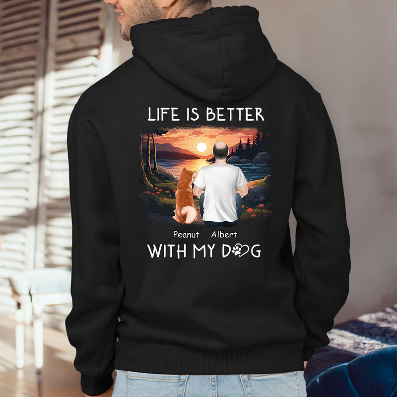 Better With Dogs - Personalized Custom Hoodie