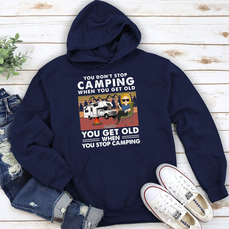 Dont Stop Camping - Personalized Custom Hoodie