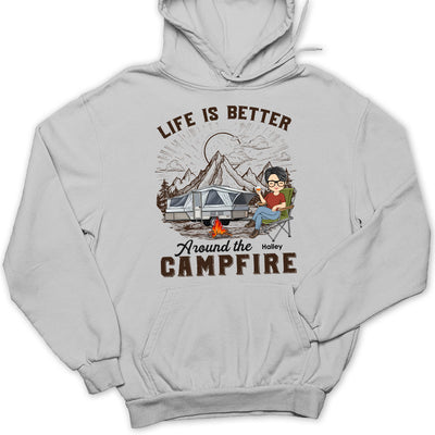 Around Campfire - Personalized Custom Hoodie